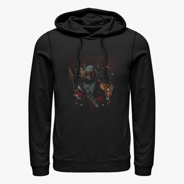 Mikina Merch Star Wars: Book of Boba Fett - Bounty Hunting Unisex Hoodie Black XL