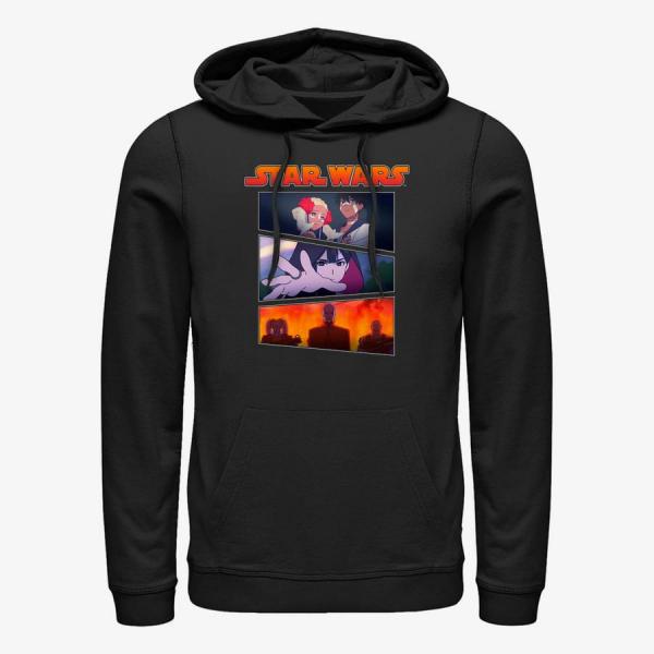 Mikina Merch Star Wars: Visions - Village Bride Panels Unisex Hoodie Black L