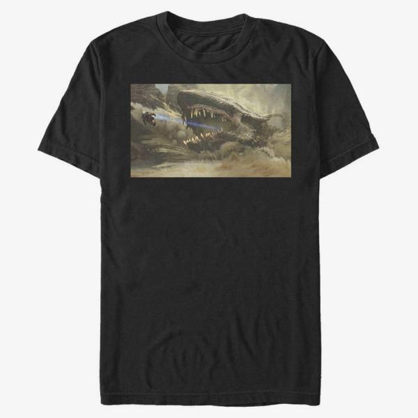 Tričko Merch Star Wars: The Mandalorian - MandoMon Epi Reaction Unisex T-Shirt Black S