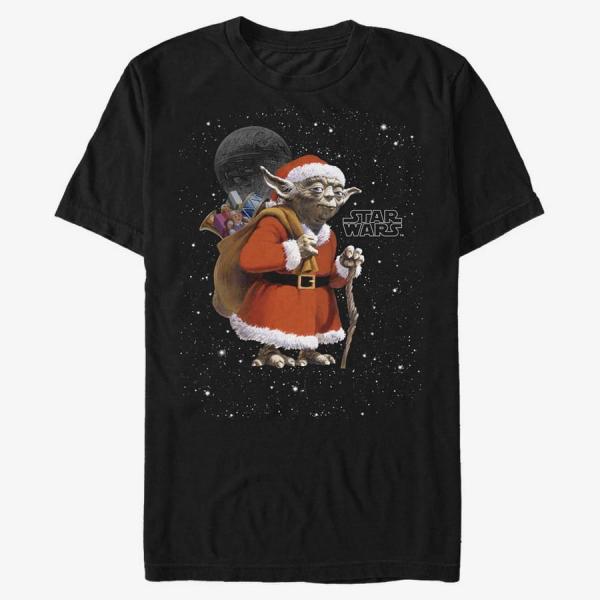 Tričko Merch Star Wars: Classic - Yoda Stars Night Unisex T-Shirt Black S