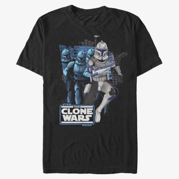 Tričko Merch Star Wars: Clone Wars - Rex Trooper Unisex T-Shirt Black M