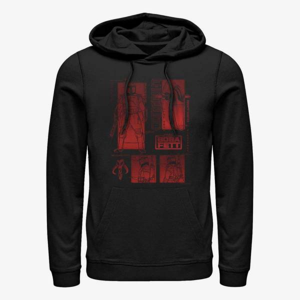 Mikina Merch Star Wars Book of Boba Fett - Living Legend Unisex Hoodie Black S