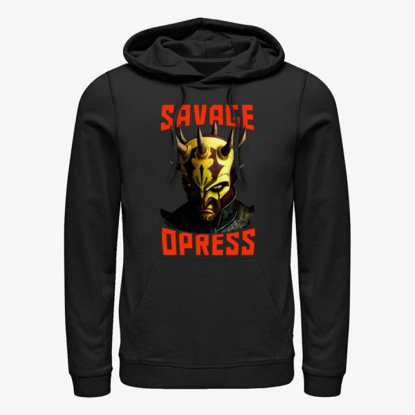 Mikina Merch Star Wars: Clone Wars - Savage Face Unisex Hoodie Black S
