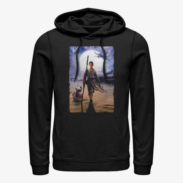 Queens Star Wars: Episode 7 - Rey Painting Unisex Hoodie Black