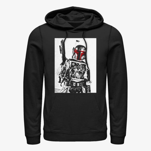 Mikina Merch Star Wars: Classic - BOBBS Unisex Hoodie Black XXL