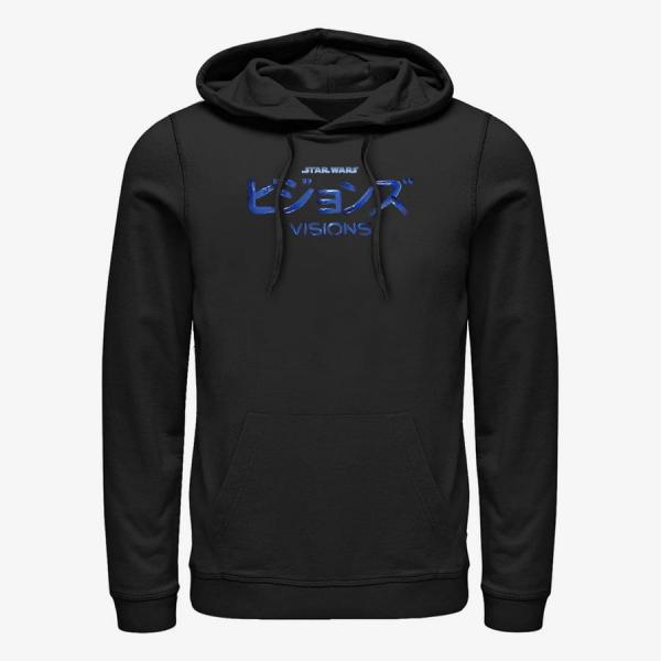 Mikina Merch Star Wars: Visions - STV Logo Combined Unisex Hoodie Black S