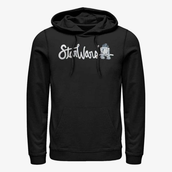 Queens Star Wars: Classic - Cursive R2 Unisex Hoodie Black
