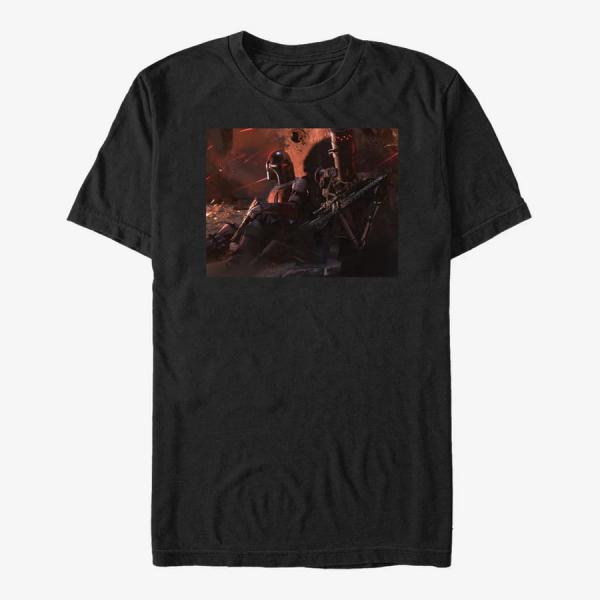 Queens Star Wars: The Mandalorian - Warzone Unisex T-Shirt Black