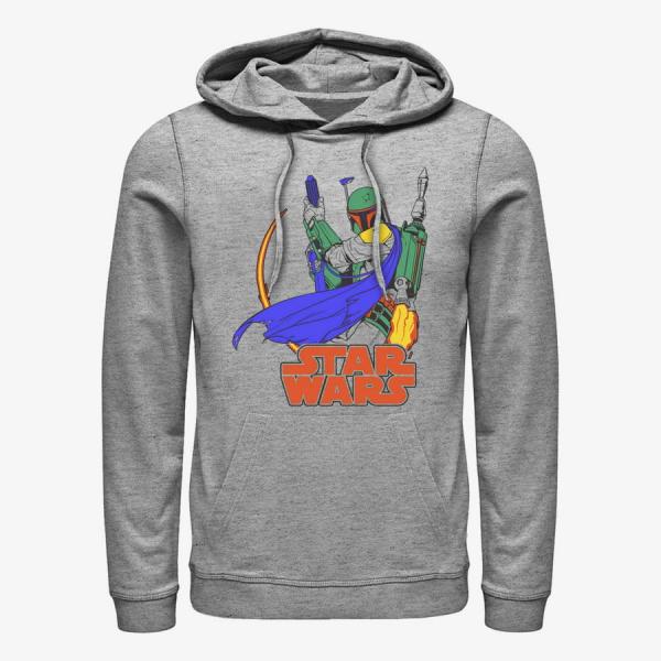 Queens Star Wars - Bounty Flame Unisex Hoodie Heather Grey