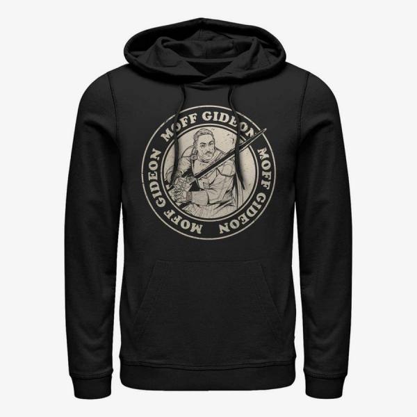 Mikina Merch Star Wars: The Mandalorian - MOFF GIDEON CIRCLE Unisex Hoodie Black XXXL