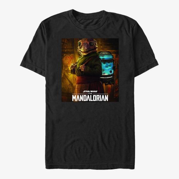 Tričko Merch Star Wars: The Mandalorian - Frog Lady Poster Unisex T-Shirt Black S