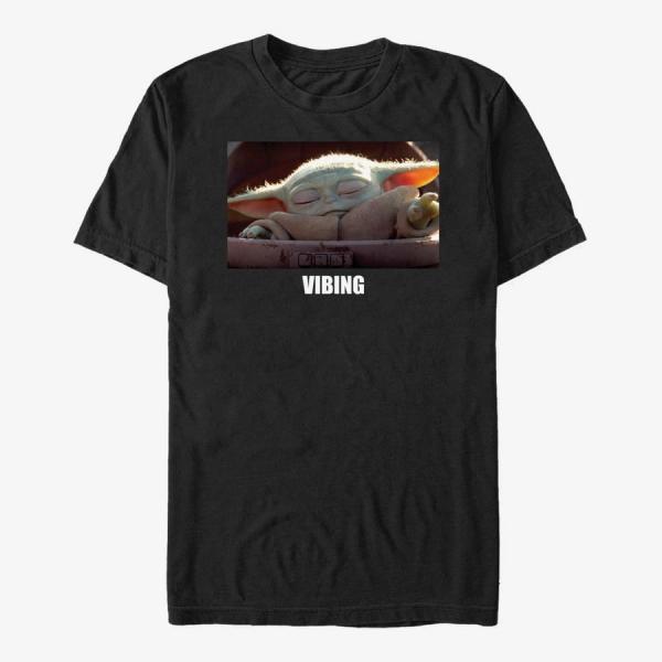 Queens Star Wars: The Mandalorian - Vibing Unisex T-Shirt Black