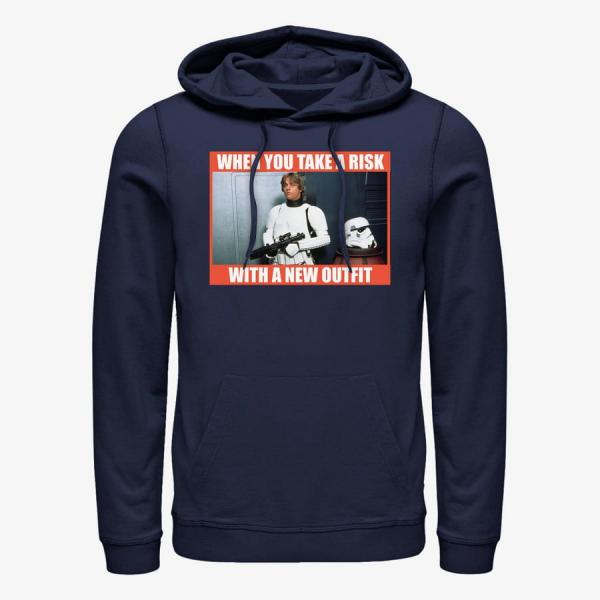 Mikina Merch Star Wars: Classic - New Outfit Unisex Hoodie Navy Blue S