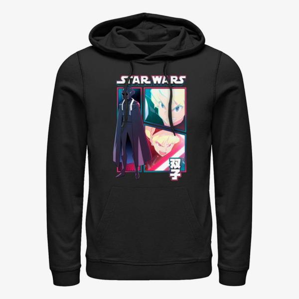 Mikina Merch Star Wars: Visions - Twins Comic Panels Unisex Hoodie Black S