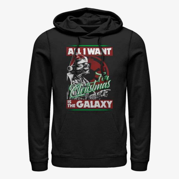 Mikina Merch Star Wars: Classic - Vader Xmas Galaxy Unisex Hoodie Black M