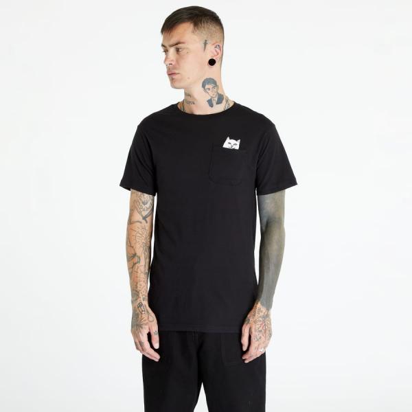 Tričko s krátkým rukávem RIPNDIP Lord Nermal Peace Pocket Tee Black