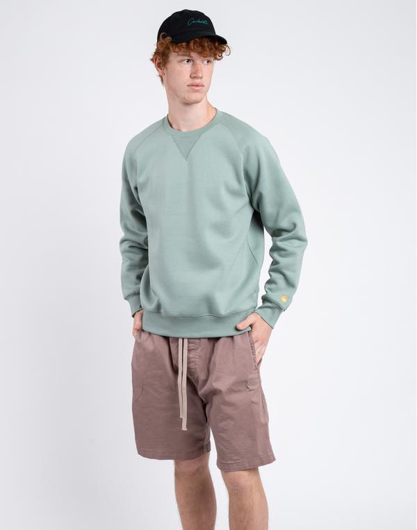 Carhartt WIP Chase Sweat Teal/Gold S