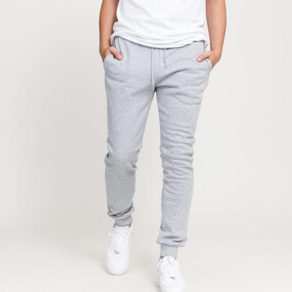 Tepláky Urban Classics Organic Basic Sweatpants Melange Grey L