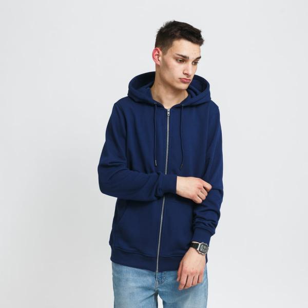 Mikina Urban Classics Basic Terry Zip Hoody Navy XXL