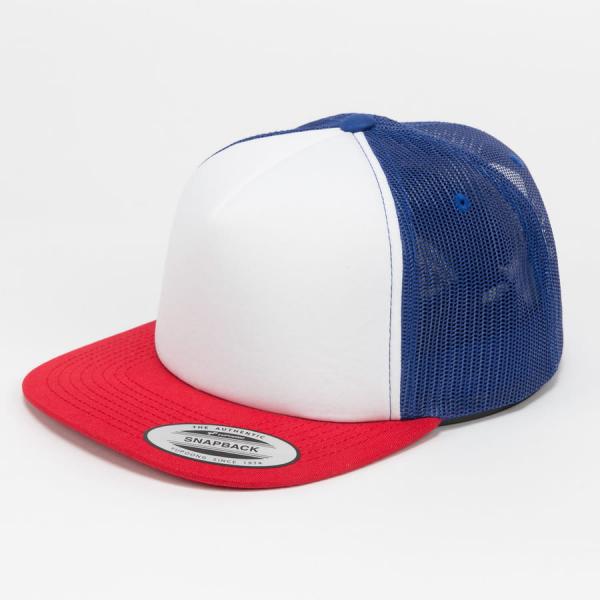 Kšiltovka Urban Classics Foam Trucker With White Front Red/ White/ Blue