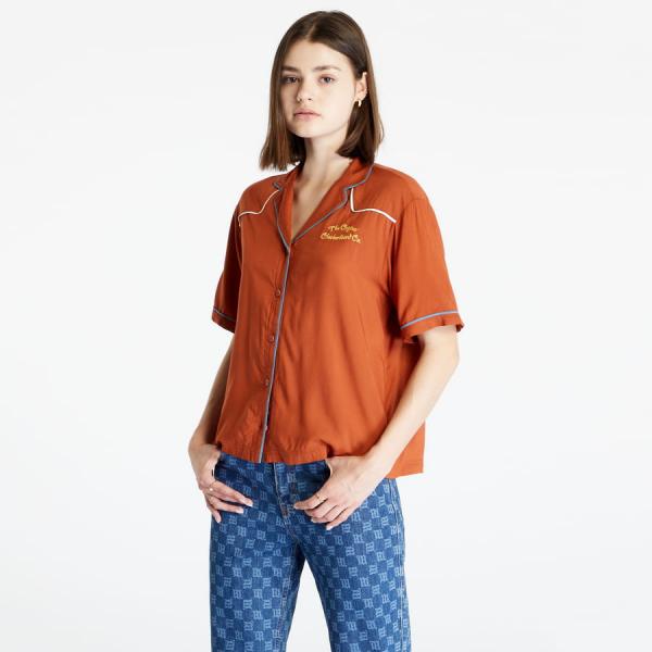 Košile Vans Dusk Downer SS Top Dusk Brown XS