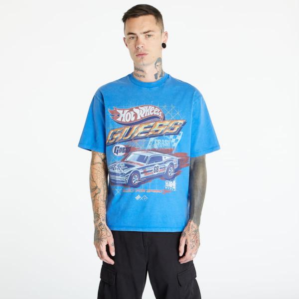 Tričko GUESS Go Hot Wheels Vintage Race Tee Bright Zaffre Multi XL