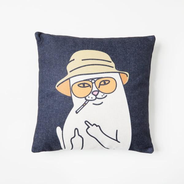 RIPNDIP Nermal S. Thompson Jacquard Pillow Black