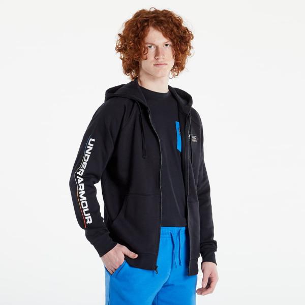 Mikina Under Armour Under Armour Rival Fleece Chroma Fz Hd Black/ White