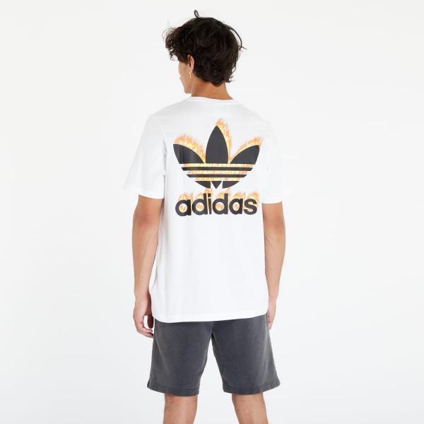 adidas Originals Graphics Fire Trefoil Tee White