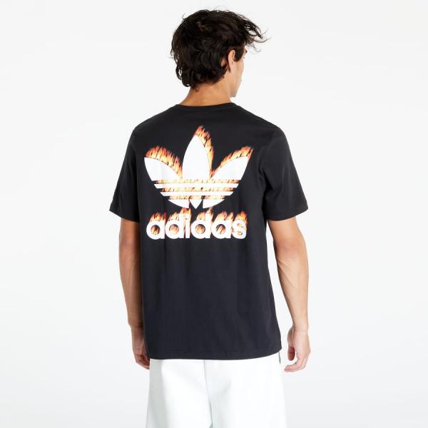 Tričko adidas Originals Graphics Fire Trefoil Tee Black S