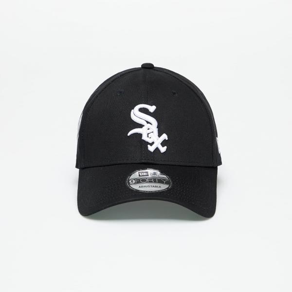 New Era Chicago White Sox Side Patch 9Forty Adjustable Cap Black/ Optic White