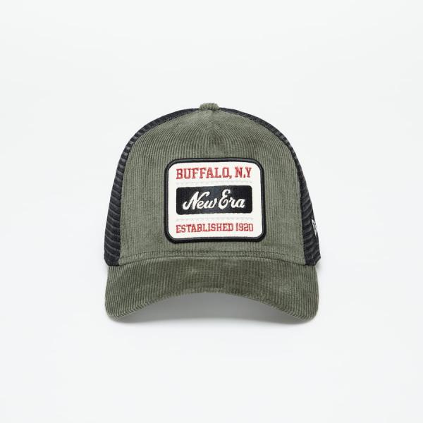 New Era Cord Green A-Frame Trucker Cap New Olive/ Black