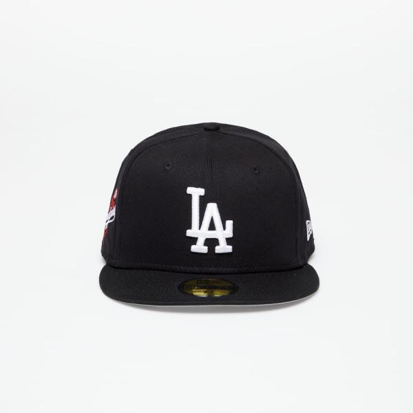 Kšiltovka New Era Los Angeles Dodgers Team Side Patch 59Fifty Fitted Cap Black/ Optic White