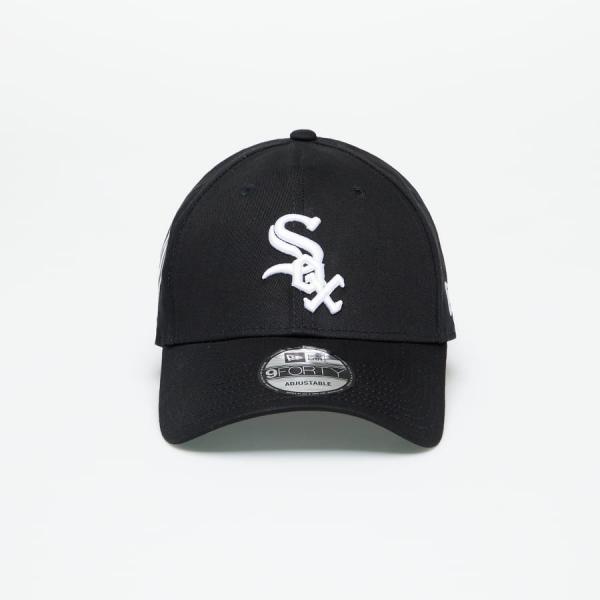 Kšiltovka New Era Chicago White Sox Side Patch 9Forty Adjustable Cap Black/ Optic White