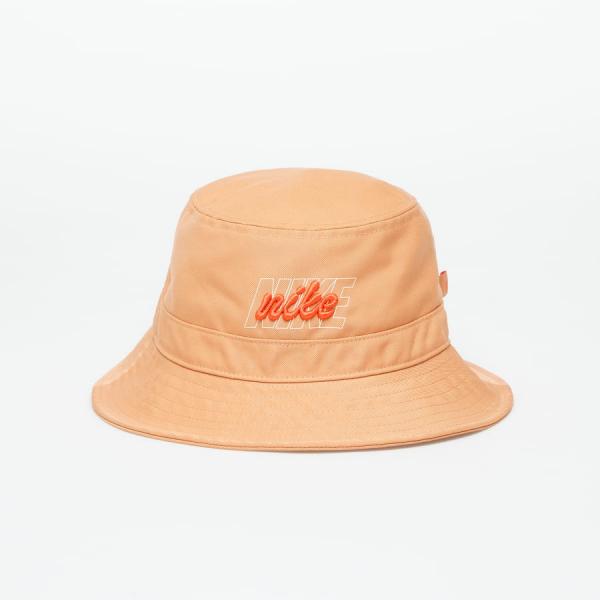 Klobouk Nike Apex Graphic Bucket Hat Amber Brown/ Bright Crimson S