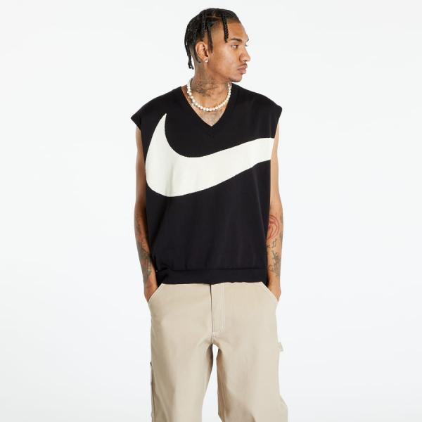 Vesta Nike Swoosh Men's Sweater Vest Black/ Coconut Milk XS
