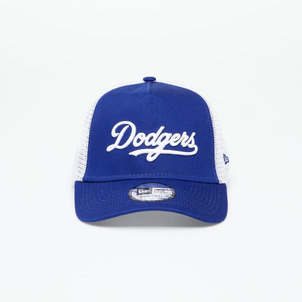 Kšiltovka New Era Los Angeles Dodgers Team Script Trucker Cap Dark Royal/ Optic White Universal