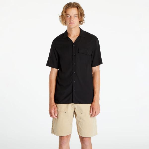 Košile Urban Classics Viscose Camp Shirt Black XL