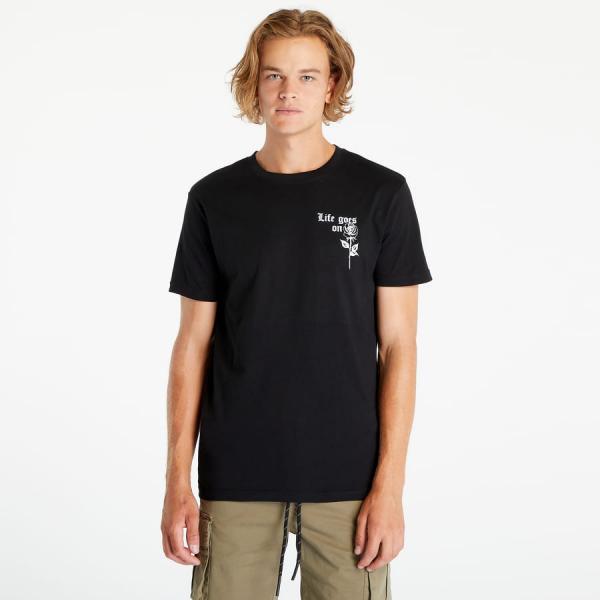 Tričko Urban Classics Life Goes On Tee Black M