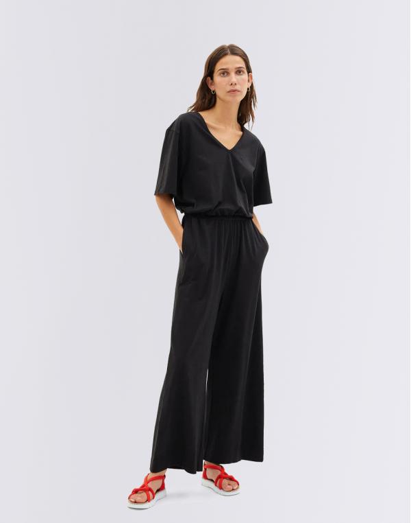Thinking MU Black Allegra Jumpsuit BLACK XS