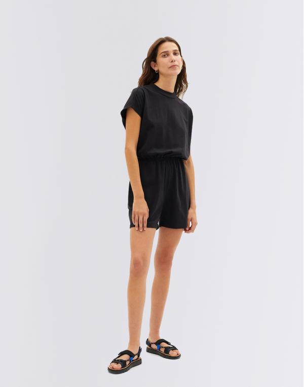 Thinking MU Black Voltaire Jumpsuit BLACK XS