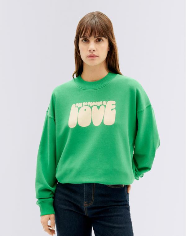 Thinking MU Yes Love Swatshirt GREEN S