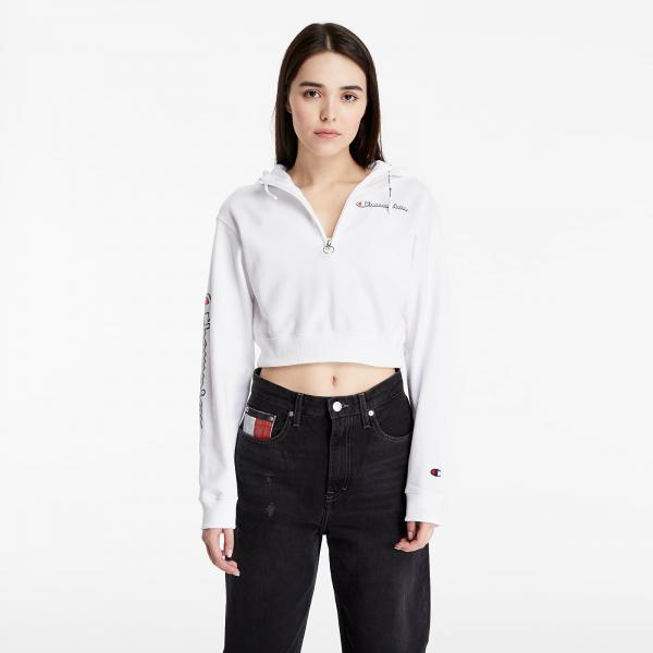 Champion Rochester Champion Logo Hoodie Sweatshirt White
