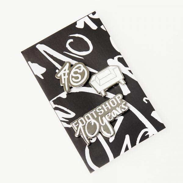 FTSHP 10th Anniversary Pin Silver/ White Universal