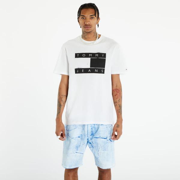 TOMMY JEANS Classic Spray Flag T-Shirt White