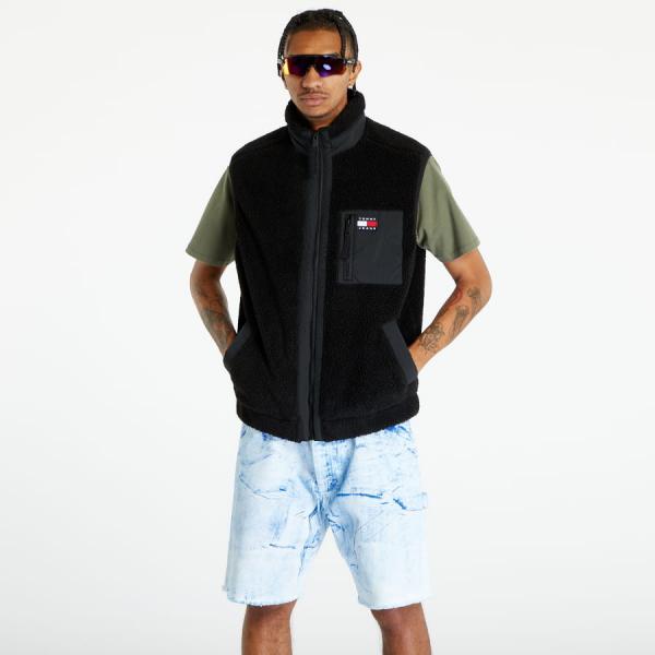 TOMMY JEANS Tjm Mix Media Sherpa Black