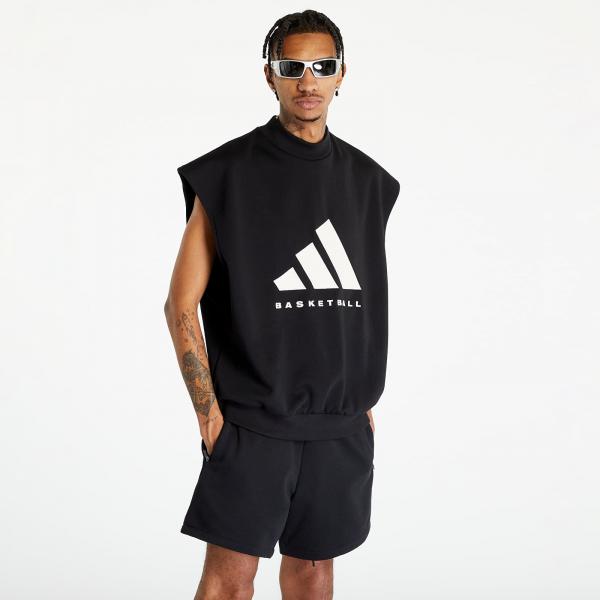 adidas Performance ONE BasketBall Sleeveless Sweatshirt UNISEX Black/ Talc