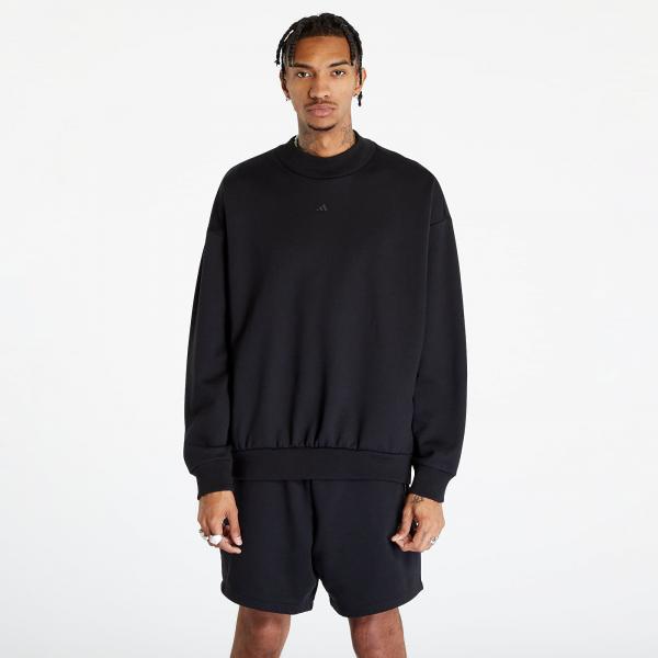 Mikina adidas Performance One Fleece Basketball Crew Sweatshirt UNISEX Black/ Talc XXL