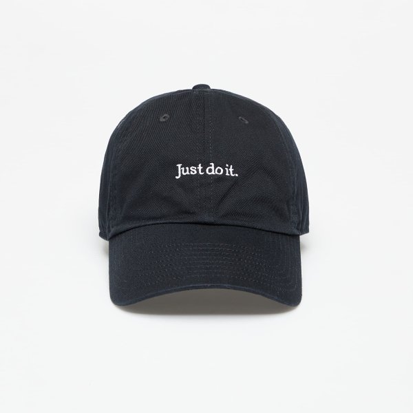 Kšiltovka Nike Club Unstructured Just Do It Cap Black/ White M/L
