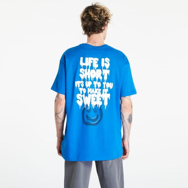 Tričko Lost Youth Tee Life Is Short Cobalt Blue S